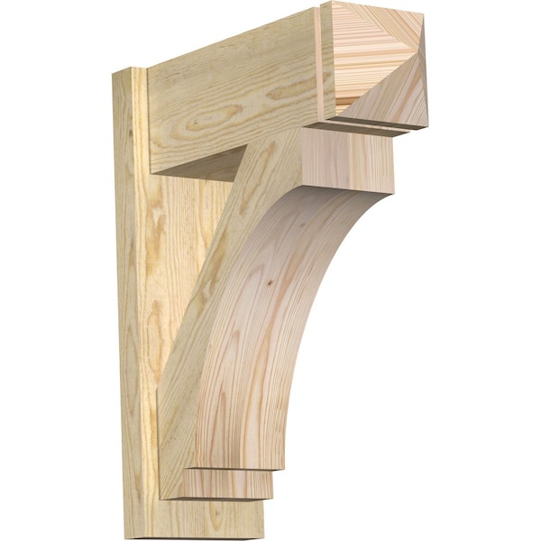 Ekena Millwork Imperial Rough Sawn Arts and Crafts Outlooker, Douglas Fir, 8"W x 22"D x 26"H OUT08X22X26IMP03RDF - main